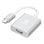 USB-C auf HDMI Adapter UNICO AD1848 Aluminium 4K 30Hz 17,5cm silber