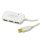 Hub USB LogiLink UA0108 4 ports USB 2.0, alimentation 12 m, blanc