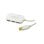 Hub USB LogiLink UA0108 4 ports USB 2.0, alimentation 12 m, blanc