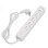 Regleta Savio LZ-09 5 enchufes 3m protección infantil y sobretensión blanco
