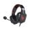 Auriculares Savio con cable Jack 3.5mm + USB y micrófono, LED rojo Gaming