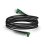 Cabo USB-C Hune Hiedra-CC 1.2m Carga Rápida 3A Verde Conectores 90º