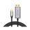 Cavo Savio CL-171 USB-C a HDMI 2.0 4K 2 m nero e argento HDCP 4K 120Hz