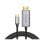 Cavo Savio CL-171 USB-C a HDMI 2.0 4K 2 m nero e argento HDCP 4K 120Hz