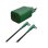 Hune Eco Cargador Dual 20 W + Cable USB-C a USB-C 1.2 m 3 A Carga Rápida Verde Bosque