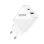 Chargeur Savio LA-05 18 W double USB 3.0 + PD avec câble de 1 m, protection universelle blanche