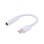Adaptador USB-C Savio AK-35 White 12cm Audio Macho a Hembra Jack 3.5mm