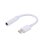 Adaptador USB-C Savio AK-35 White 12cm Audio Macho a Hembra Jack 3.5mm