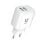 UNI HC2123 Caricabatterie doppio USB-A 2,4 A 2 porte Protezione universale Bianco