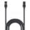 Cabo Starlink 45m Preto Conectores Macho-Macho Reto Espiral