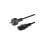 Cabo de alimentação de cobre preto Savio SAVKABELCL-138 Schuko-IEC C13 250 V de 1,8 m