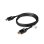 Cabo HDMI Club 3D 2.1 1,5m 4K120Hz 8K60Hz 48Gbps banhado a ouro ARC preto