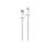 Cavo UNI USB-C a Lightning 2 m 30 W 3 A Nylon Ricarica Rapida Bianco Compatibile Apple