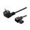 Cavo di alimentazione Savio Schuko-IEC C13 1,2m 3 poli rame nero 250V angolare