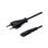 Cable Savio CL-100 1.8M C7 2 pines negro 250V IEC Type E a IEC C7