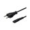 Cable Savio CL-100 1.8M C7 2 pines negro 250V IEC Type E a IEC C7