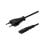 Cable Savio CL-100 1.8M C7 2 pines negro 250V IEC Type E a IEC C7