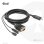 Adaptador Club 3D CAC-1712 HDMI a VGA con audio 2m 1080p chapado oro negro