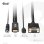 Adaptador Club 3D CAC-1712 HDMI a VGA con audio 2m 1080p chapado oro negro