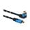 Cable HDMI Savio CL-147 2.1 8K HDR 1.8M Angular Trenzado Azul Negro Oro