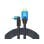 Cable HDMI Savio CL-147 2.1 8K HDR 1.8M Angular Trenzado Azul Negro Oro