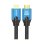Cavo HDMI 2.1 intrecciato Savio CL-169 da 5 m, 8K blu e nero HDR 48 Gbps oro
