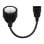 Adaptador de corriente Savio SAVKABELCL-180 IEC C14 a CEE7 10A 15cm Negro
