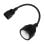 Adaptador de corriente Savio SAVKABELCL-180 IEC C14 a CEE7 10A 15cm Negro