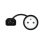 Adaptador de corriente Savio SAVKABELCL-180 IEC C14 a CEE7 10A 15cm Negro