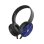 Casque Unico Plus avec câble jack 3,5 mm et microphone, bandeau bleu