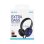 Casque Unico Plus avec câble jack 3,5 mm et microphone, bandeau bleu