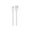 Cabo Uni USB-C para USB-A 1m 3A 60W Branco TPE Nylon Carregamento Rápido