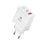 Cargador Unico Plus HC1694 45W USB A USB-C PD3.0 Blanco carga rápida