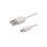 Câble USB Savio CL-123 1 m Blanc 2,1 A Micro USB 480 Mbps transfert élevé