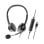 Auricular com fio Axtel USB-A/USB-C com microfone para escritório e chamadas