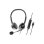 Auricular com fio Axtel USB-A/USB-C com microfone para escritório e chamadas