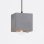 Candeeiro de teto 7hSevenOn Legnica, cinzento betão, E27, leve, IP20 A++, industrial