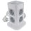 Regleta de enchufes Oscaconnect vertical 8 Schuko protección sobretensión 2 USB A 1 USB C carga rápida