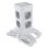 Regleta de enchufes Oscaconnect vertical 8 Schuko protección sobretensión 2 USB A 1 USB C carga rápida