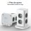 Regleta de enchufes Oscaconnect vertical 8 Schuko protección sobretensión 2 USB A 1 USB C carga rápida
