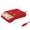 Lettore DNI Woxter PE26-199 Adattatore USB-A USB-C rosso LED Smart Card compatibile