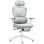 Homcom Silla De Escritorio De Malla Reclinable Carga 135 Kg Gris