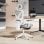 Homcom Silla De Escritorio De Malla Reclinable Carga 135 Kg Gris