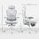 Homcom Silla De Escritorio De Malla Reclinable Carga 135 Kg Gris