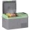 Outsunny Nevera Portátil Eléctrica 17,4l 12v-220v Con Pantalla Luz Led Gris