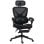 Homcom Silla De Escritorio De Malla Reclinable Con Reposacabezas Negro