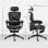 Homcom Silla De Escritorio De Malla Reclinable Con Reposacabezas Negro