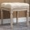 Homcom Reposapiés De Salón Con Asiento Capitoné 40x40x43 Cm Beige