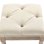 Homcom Reposapiés De Salón Con Asiento Capitoné 40x40x43 Cm Beige