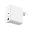 Ksix 100w Cargador De Red, Gan, Pps, Power Delivery, Materiales Sostenibles, 2 X Usb-c + 1 X Usb-a, Blanco
